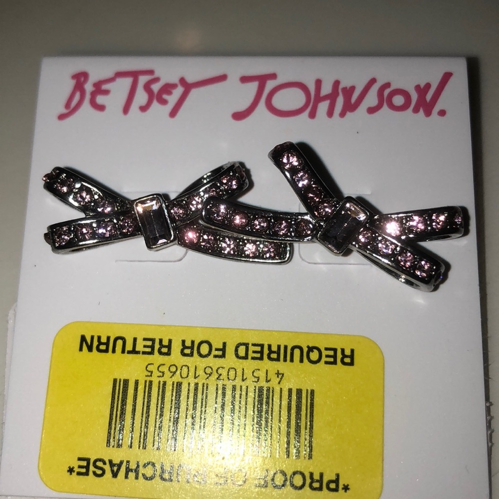 NWT Betsey Johnson Bow Earrings